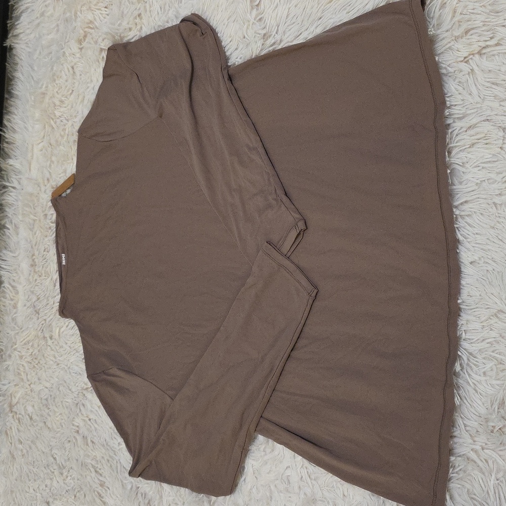 SKIMS Fits Everybody Turtleneck Top NEW Umber 3X NWT